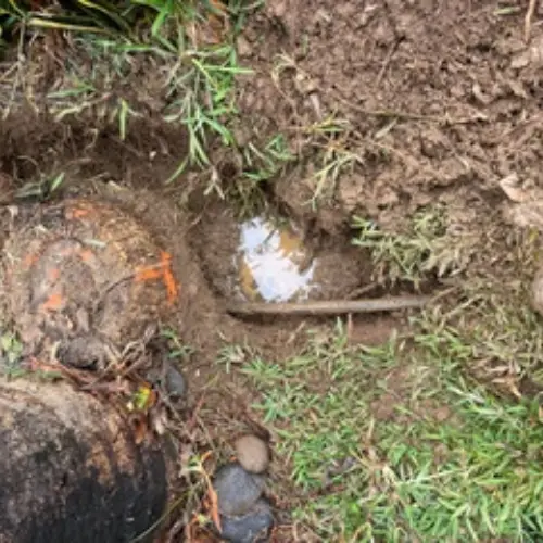 Recherche d'une fuite d'eau enterrée